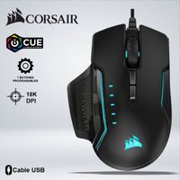 MOUSE GAMER CORSAIR GLAIVE RGB PRO 3 ZONAS RGB 3 AGARRES 18 KDPI