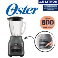 LICUADORA OSTER 6 VELOCIDADES 800W GRIS MOD BLSTPEG-GPB