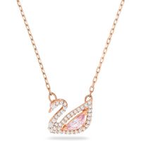 SWAROVSKI COLLAR CON PENDIENTE SWAN ORO ROSA | ORO ROSA