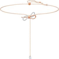 SWAROVSKI COLLAR PENDIENTE BOW LIFELONG MIXTO ORO ROSA Y RODIO | ORO ROSA