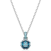 SWAROVSKI COLLAR BIRTHSTONE DICIEMBRE RODIO | AZUL