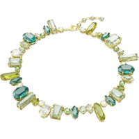 SWAROVSKI COLLAR MIXTO GEMA ORO | VERDE