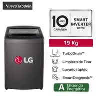 Lavadora LG WT19BVTB 19KG TurboDrum Negro