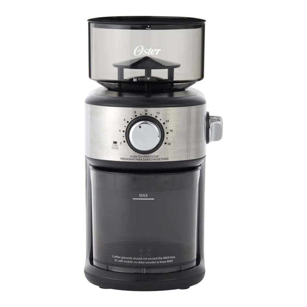 Oster Molinillo de Café. Automático. de Muelas. 18 Configuraciones de Molienda. BVSTBMH24-053