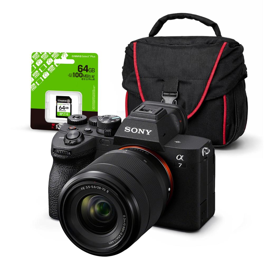 Cámara Sony Alpha a7 IV Full Frame Mirrorless y Lente 28-70mm II y Kit Básico