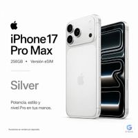 Celular Apple iPhone 17 Pro Max 256GB eSIM Chip A19 Pro Silver