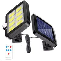 Reflector Lampara Panel Solar para Exterior con Sensor de Movimiento