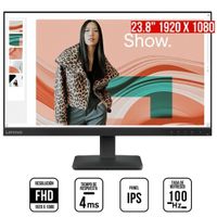 Monitor Lenovo L24-4e, 24"" WLED FHD IPS, 100Hz, 6ms