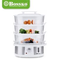 Vaporera de Alimentos Bossko BK-0557VP 03 niveles - Blanco