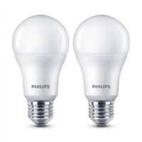 Pack x2 Focos LED 15W Luz Cálida Philips EcoHome E27 3000K