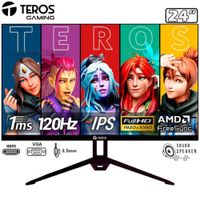Monitor Teros TE-2415S, 24"" FHD IPS, 144Hz, 1ms, Parlante