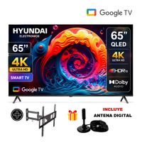Televisor Hyundai QLED 65 4K UHD SMART Tv  HYLED6513QG  - Rack - Antena