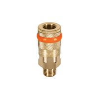 Acople de latón cuerda 1 4 NPT macho Truper - 19085