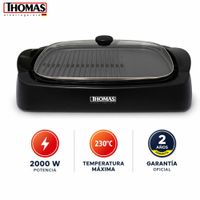 Parrilla eléctrica Thomas TH-210 2000W Negro