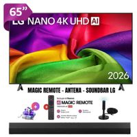 Televisor Smart TV 65'' LG NANO UHD 4K 65NU800BPSB 2026 - Ant - Magic - Soundbar LG