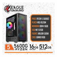 COMPUTADORA GAMER RYZEN 5 5600GT-RAM 16GB-SSD 500GB
