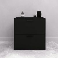 Archivador Renato 2 cajones Negro | Masiva Home