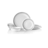 Vajilla Corelle 12 Piezas Mod. Mistyc Gray