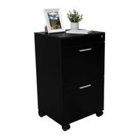 Archivador Sobin 2 cajones Negro | Masiva Home