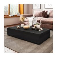 Mesa de Centro Mako Negro R&R Muebles