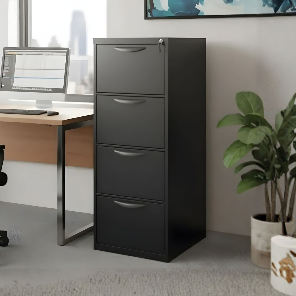 Archivador Daemin 4 cajones Negro | Masiva Home
