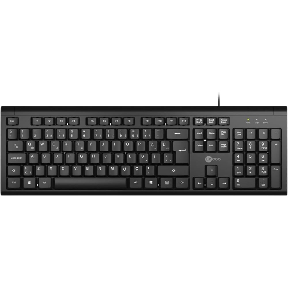 Teclado Alámbrico Lecoo KB101 USB - Negro