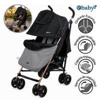 Coche Bastón Reclinable Ebaby Paris EB218 Gris