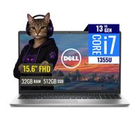 Laptop Dell DC15250 Intel Core i7 1355U 32GB RAM 512GB SSD M.2 15.6 FHD FreeDOS  3XHY032
