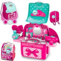 Set de Belleza modelo mochila para niñas 2 en 1