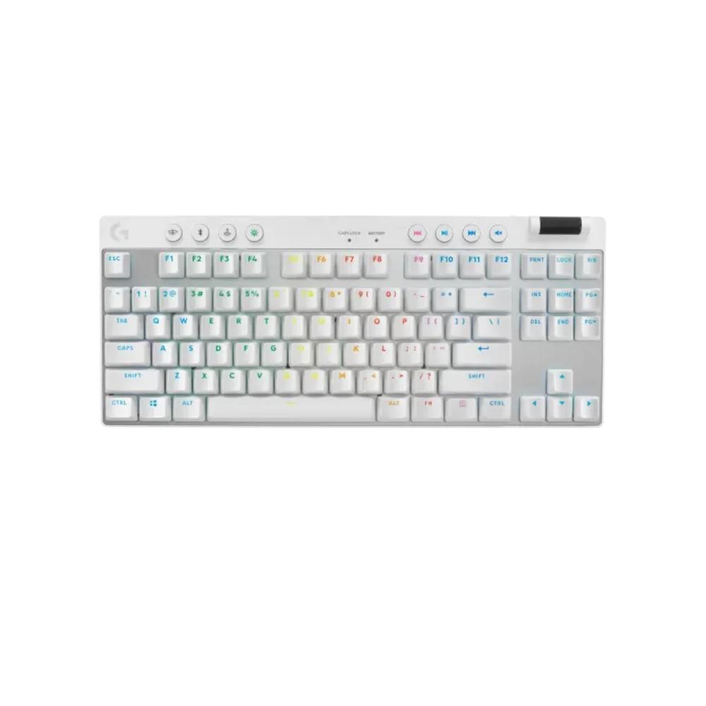 TECLADO LOGITECH PRO X TKL INALAMBRICO LIGHTSPEED USB BLANCO