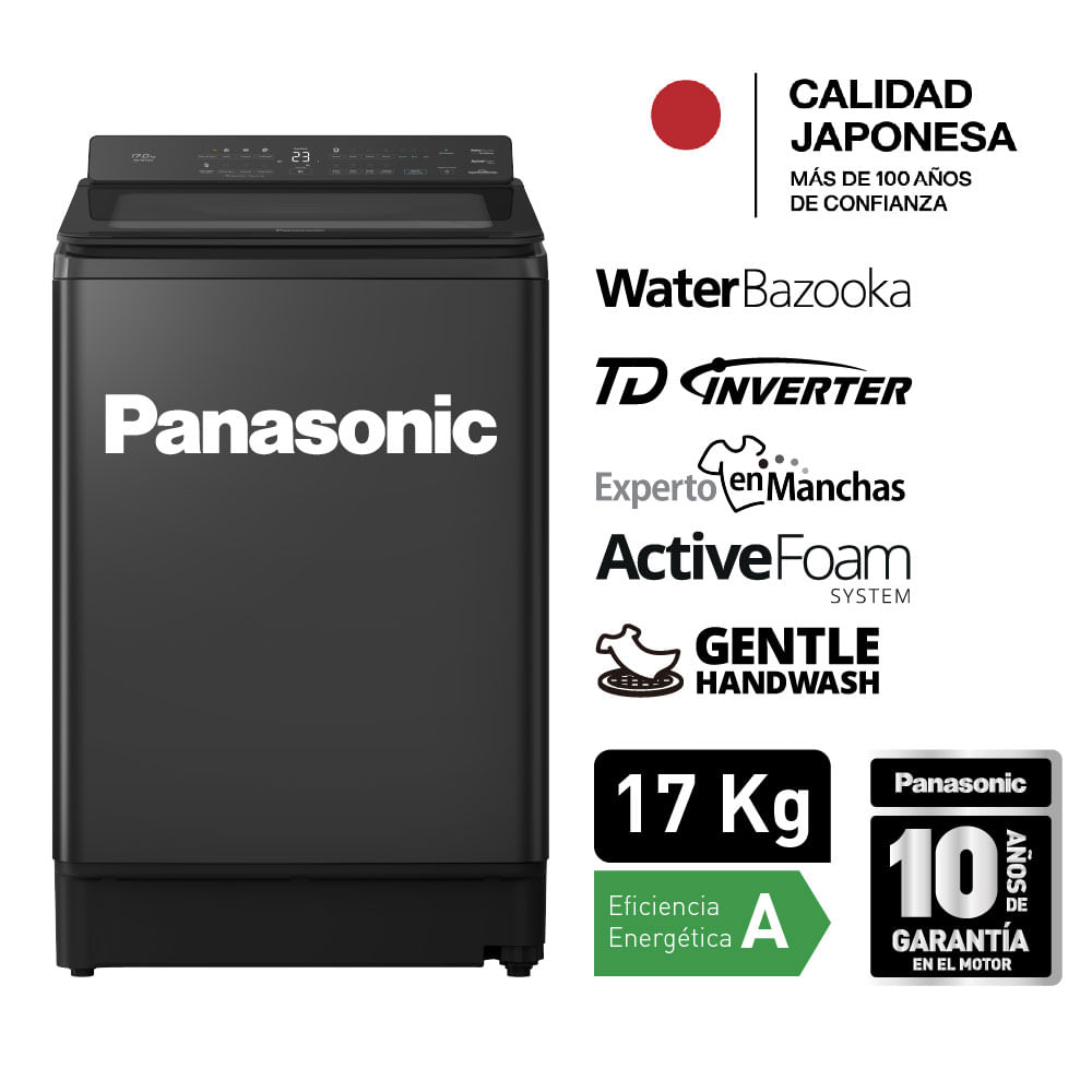 Lavadora Panasonic NA-FD17X3 Power Wash Series 17Kg