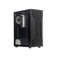 Case TEROS TE-1332G ITX M-ATX ATX 3.5 y 2.5 Pulg sin fuente gamer negro