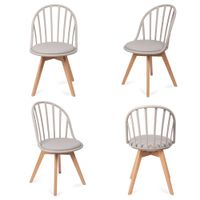 Silla con Respaldar Calado Modelo Málaga Ploma Pack x4