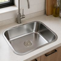 Lavadero de Cocina Bajo Encimera 57 x 42 cm Acero Inoxidable Satinado
