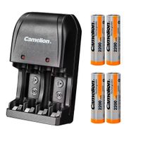 Camelion BC0904SM Cargador de Pilas AA con 4 Pilas 2200mAh
