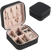 Mini Organizador de Joyas de Viaje Portátil con Cremallera