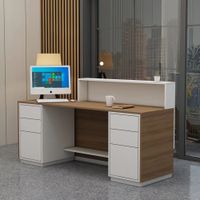 Counter de recepción Mambo Naranja y Blanco | Masiva Home