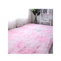 Alfombra De Felpa Piso Decorativo 200cm x 140cm Celeste II