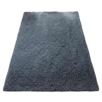 Alfombra De Felpa Piso Decorativo 200cm x 140cm Gris II