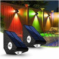 Pack x2 Lámparas Solares LED Automático para Pared Exterior 3 Modos Iluminación