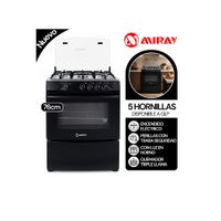 Cocina a Gas  GIRASOL PLUS GLP 5 Hornillas Disponible a GLP
