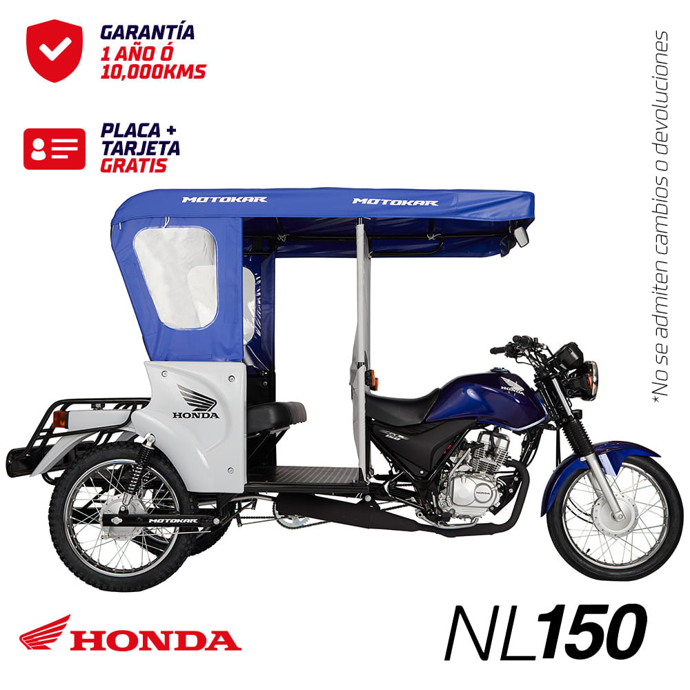 MOTOCARRO HONDA NL150 AZUL