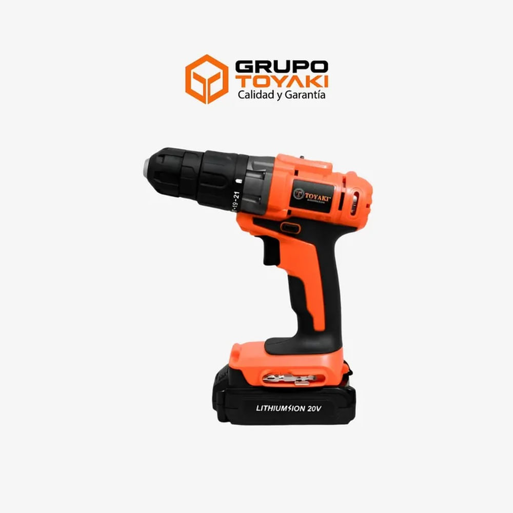 TALADRO INALÁMBRICO 20 V 10 MM TOYAKI – TK-827 Multicolor