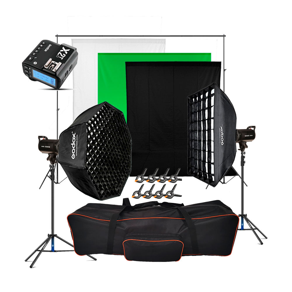 Combo Flash de Estudio 1 SK300II-V -  PARA CANON