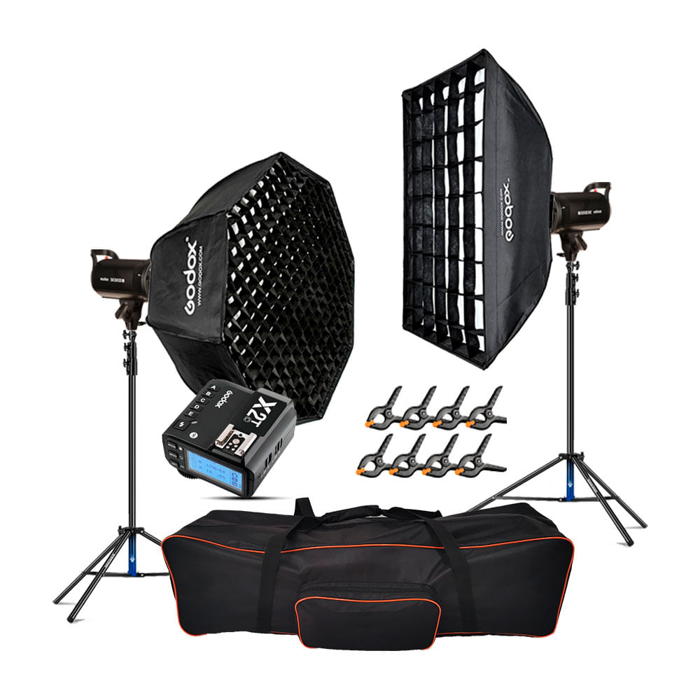 Combo Flash de Estudio 2 SK300II-V PARA CANON