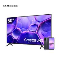 Combo Samsung Smart TV 50 Pulgadas  Crystal UHD 4K Más  Celular Galaxy A07 128GB