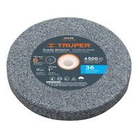 Rueda abrasiva p esmeril 6x19mm óxido aluminio grano 36 TRUPER - 16348