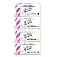 KIT TONER COMPATIBLE 202A NEGRO Y COLORES