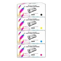 KIT DE TONER 204A COMPATIBLE NEGRO Y COLORES