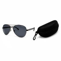 Lentes De Sol Romaceti 234P Polarizados Negro Plateado UV400